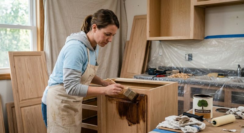 Cabinet Staining Service in Carmel, IN