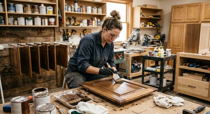 Wood Cabinet Staining in Indianapolis, IN