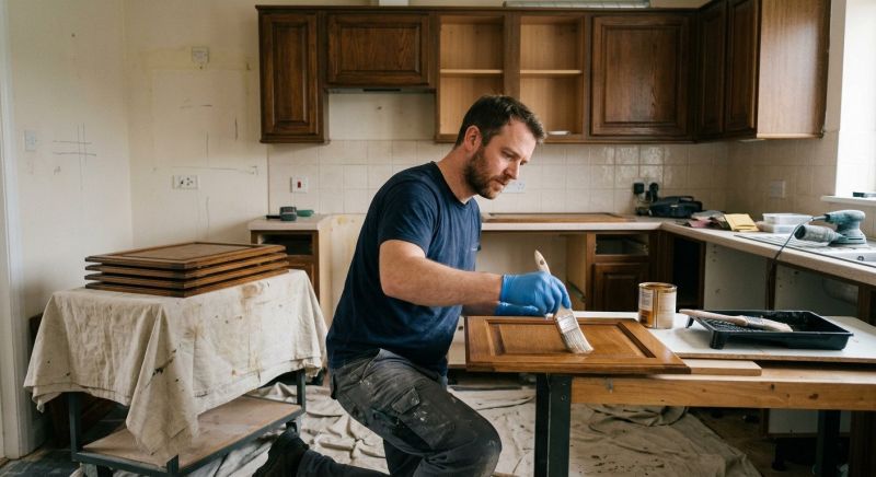 Oak Cabinet Refinishing in Terre Haute, IN